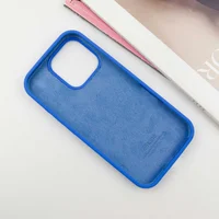 Чехол Silicone Case Full Protective (AA) для Apple iPhone 16 Pro Max (6.9") Синий / Capri Blue