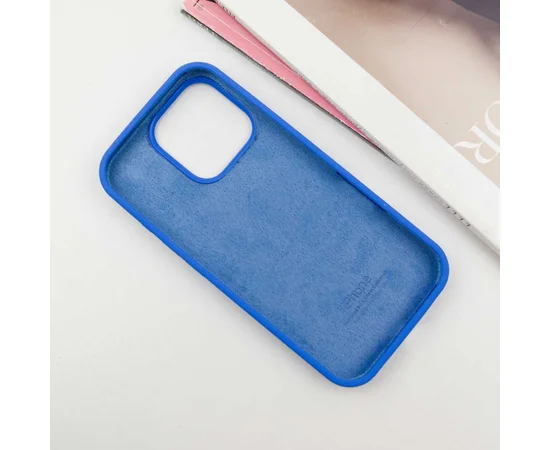 Чохол Silicone Case Full Protective (AA) для Apple iPhone 16 Pro Max (6.9") Синій / Capri Blue