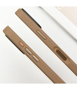 TPU+PC чехол Metal Buttons для Apple iPhone 16 Pro Max (6.9") Золотой
