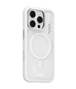 TPU+PC чохол Blueo Frosted Heat Dissipation Stand with MagSafe для Apple iPhone 16 Pro Max (6.9") Білий / White