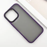 TPU+PC чехол Metal Buttons для Apple iPhone 16 Pro Max (6.9") Темно-Фиолетовый
