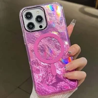 Чехол TPU Shiny Mountain (MagFit) для Apple iPhone 16 Pro Max (6.9") Pink