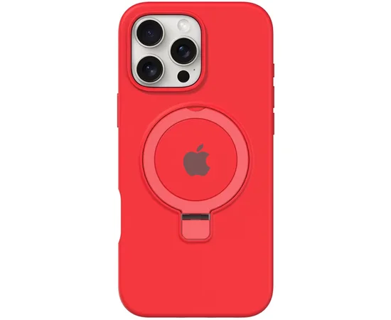 Чохол Silicone Case Full Protective with Ring для Apple iPhone 16 Pro Max (6.9") Red
