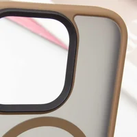 TPU+PC чехол Metal Buttons with MagSafe для Apple iPhone 16 Pro Max (6.9") Золотой