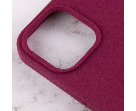 Чехол Silicone Case Full Protective (AA) для Apple iPhone 16 Pro Max (6.9") Бордовый / Maroon