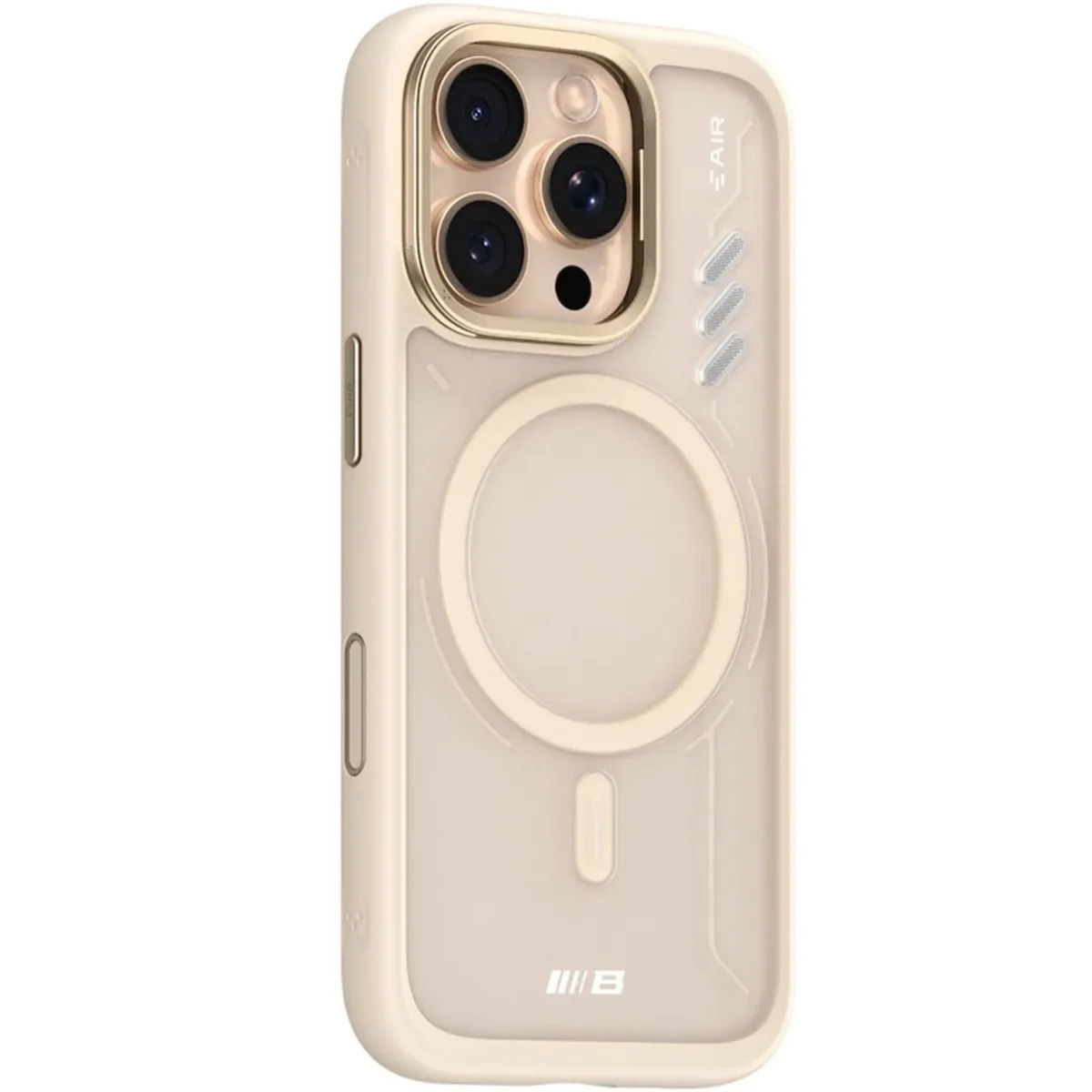 TPU+PC чехол Blueo Frosted Heat Dissipation Stand with MagSafe для Apple iPhone 16 Pro Max (6.9") Золотой / Gold