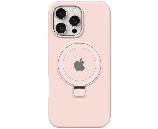Чехол Silicone Case Full Protective with Ring для Apple iPhone 16 Pro Max (6.9") Pink