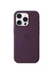 Чехол Silicone case (AAA) full with Magsafe and Animation для Apple iPhone 16 Pro Max (6.9") Plum