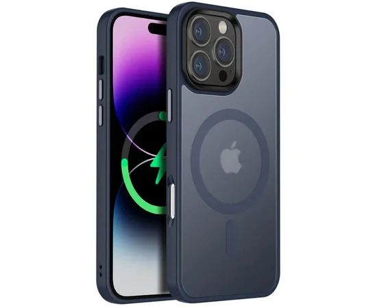 Чехол Ummi Colorful with MagSafe для Apple iPhone 16 Pro Max (6.9") Синий / Navy Blue