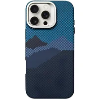 TPU чехол Pixel Craft with MagSafe для Apple iPhone 16 Pro Max (6.9") Mountain Blue