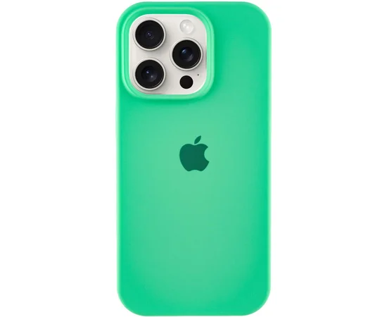 Чехол Silicone Case Full Protective (AA) для Apple iPhone 16 Pro Max (6.9") Зеленый / Spearmint