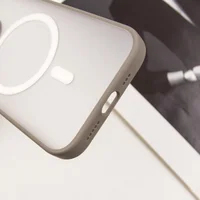 TPU+PC чехол Blueo Skin Friendly Frosted with MagSafe для Apple iPhone 16 Pro Max (6.9") Серый