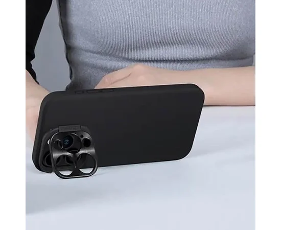 Чехол Silicone Nillkin LensWing Prop Magnetic для Apple iPhone 16 Pro Max (6.9") Черный / Black