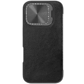 Кожаный чехол-книжка Nillkin Qin Prop для Apple iPhone 16 Pro Max (6.9") Black