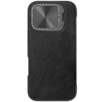 Кожаный чехол-книжка Nillkin Qin Prop для Apple iPhone 16 Pro Max (6.9") Black