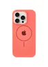 Чохол Silicone Case Full Protective (AA) with MagSafe для Apple iPhone 16 Pro Max (6.9") Кавуновий / Watermelon red