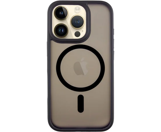 TPU+PC чехол Metal Buttons with MagSafe для Apple iPhone 16 Pro Max (6.9") Черный