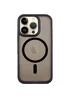 TPU+PC чохол Metal Buttons with MagSafe для Apple iPhone 16 Pro Max (6.9") Чорний