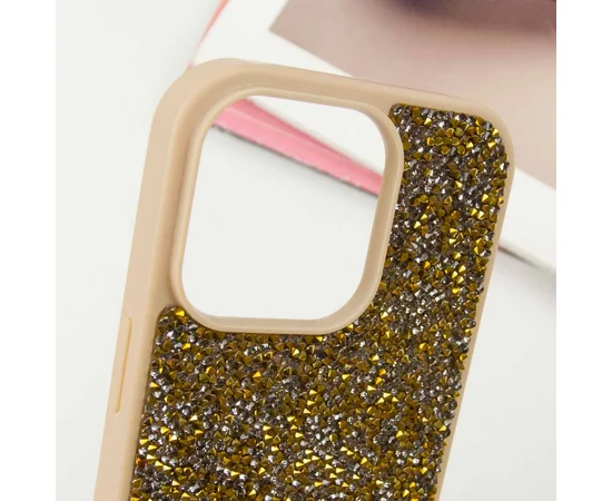 TPU чехол Bling World Rock Diamond для Apple iPhone 16 Pro Max (6.9") Золотой