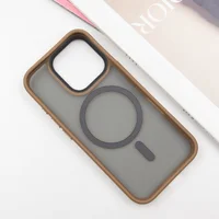 TPU+PC чехол Metal Buttons with MagSafe для Apple iPhone 16 Pro Max (6.9") Золотой
