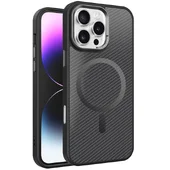 Чехол TPU+PC Carbon Mirage with MagSafe для Apple iPhone 16 Pro Max (6.9") Black