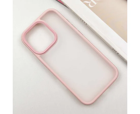 TPU+PC чехол Metal Buttons для Apple iPhone 16 Pro Max (6.9") Розовый