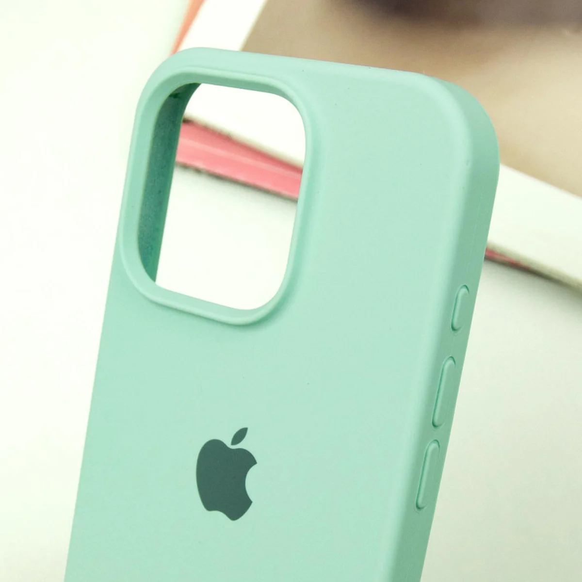 Чехол Silicone Case Full Protective (AA) для Apple iPhone 16 Pro Max (6.9") Бирюзовый / Turquoise