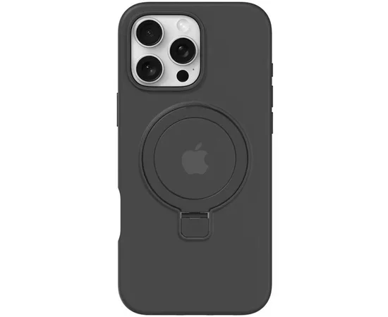 Чехол Silicone Case Full Protective with Ring для Apple iPhone 16 Pro Max (6.9") Black