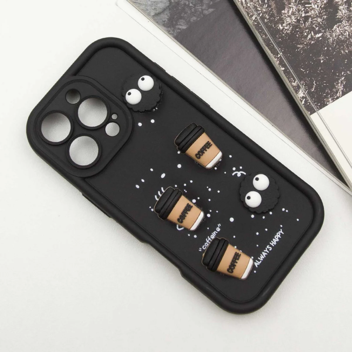 Чохол TPU Toys Case для Apple iPhone 16 Pro Max (6.9") Black / Always Happy