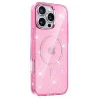 Чехол TPU Eclipse Sparkle (MagFit) для Apple iPhone 16 Pro Max (6.9") Pink