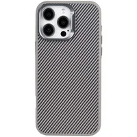 Чехол TPU+PC Carbon with MagSafe для Apple iPhone 16 Pro Max (6.9") Grey