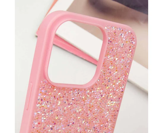 TPU чехол Bling World Rock Diamond для Apple iPhone 16 Pro Max (6.9") Розовый