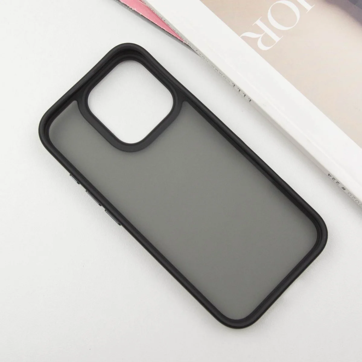 TPU+PC чехол Metal Buttons для Apple iPhone 16 Pro Max (6.9") Черный