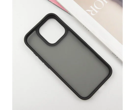 TPU+PC чохол Metal Buttons для Apple iPhone 16 Pro Max (6.9") Чорний