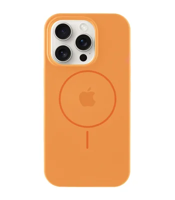 Чохол Silicone Case Full Protective (AA) with MagSafe для Apple iPhone 16 Pro Max (6.9") Помаранчевий / Papaya