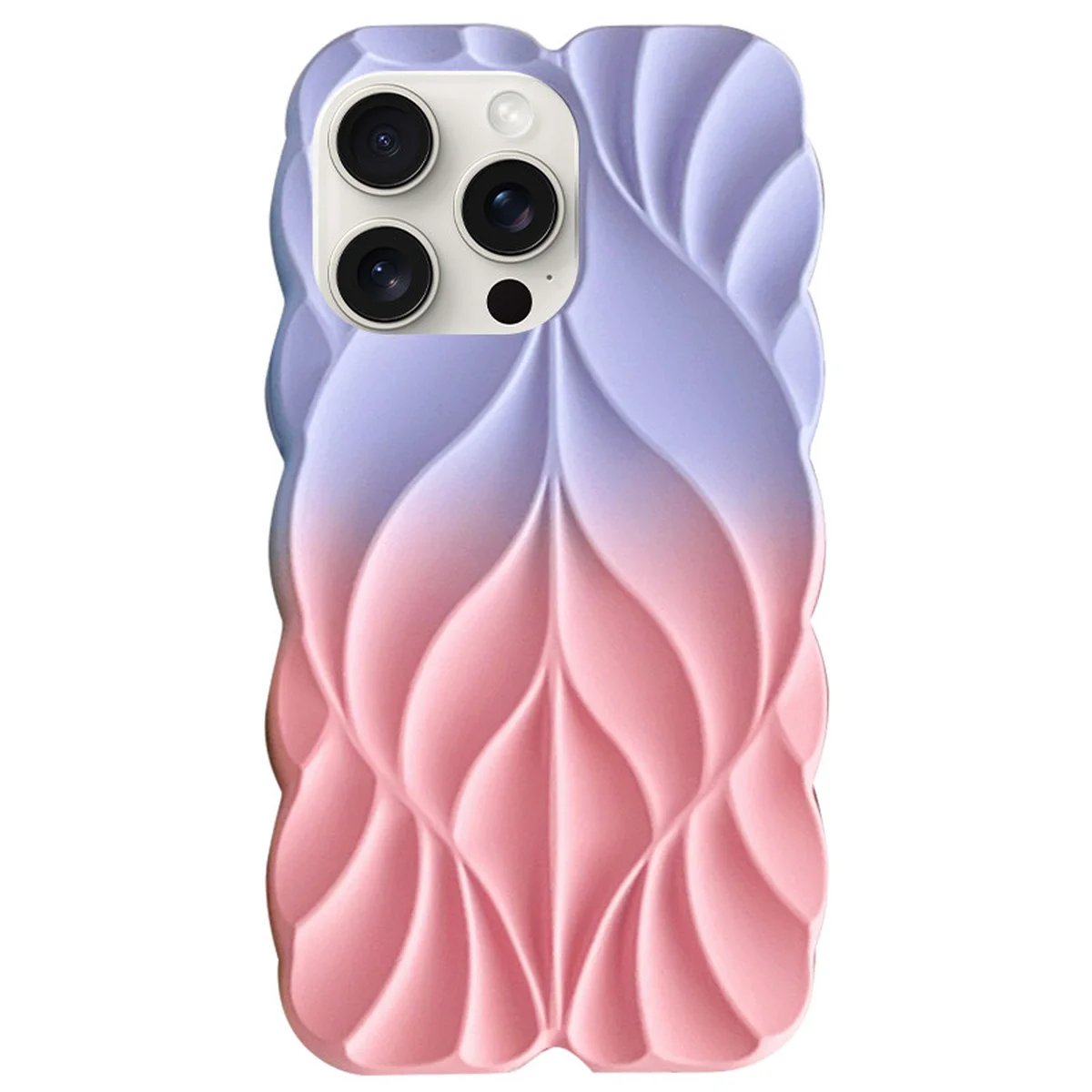 TPU чехол Leaf для Apple iPhone 16 Pro Max (6.9") Lilac / Pink