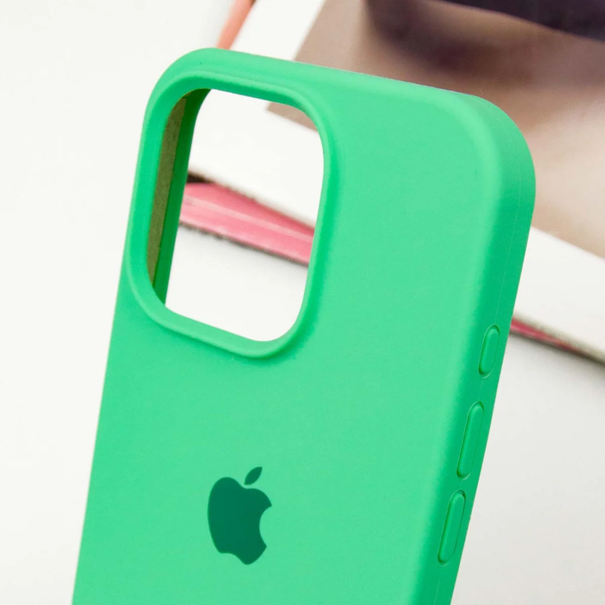 Чохол Silicone Case Full Protective (AA) для Apple iPhone 16 Pro Max (6.9") Зелений / Spearmint