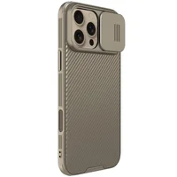 Карбоновая накладка Nillkin CamShield Pro для Apple iPhone 16 Pro Max (6.9") Gold