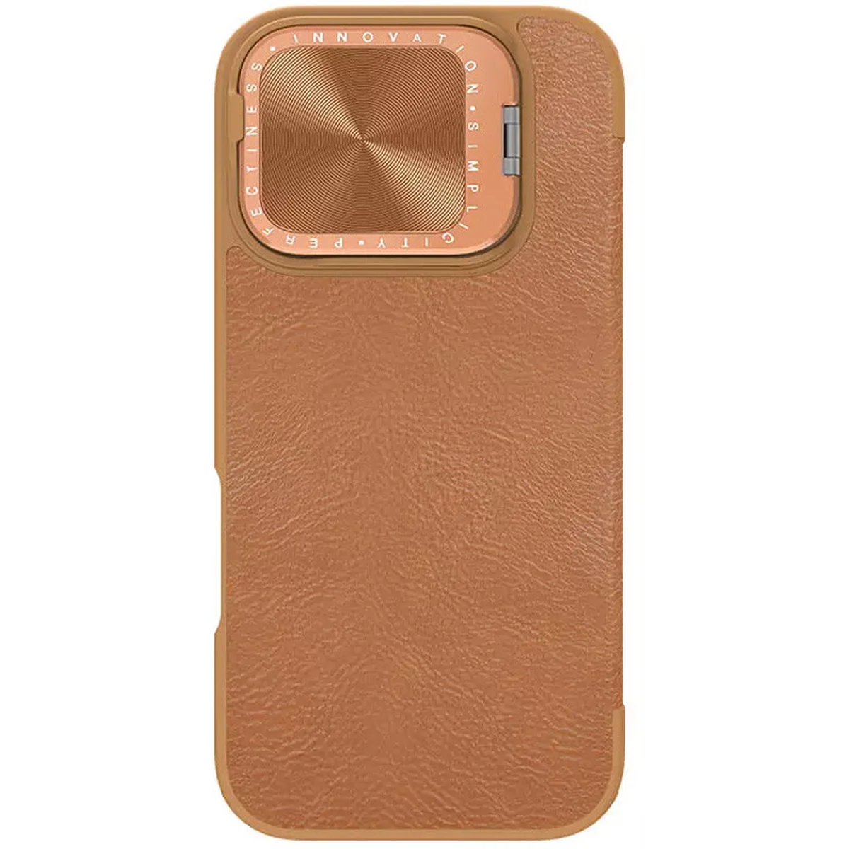 Кожаный чехол-книжка Nillkin Qin Prop для Apple iPhone 16 Pro Max (6.9") Brown