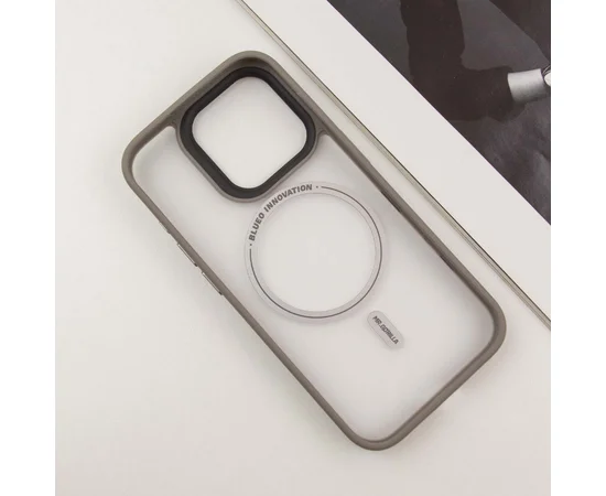 TPU+PC чохол Blueo Skin Friendly Frosted with MagSafe для Apple iPhone 16 Pro Max (6.9") Сірий