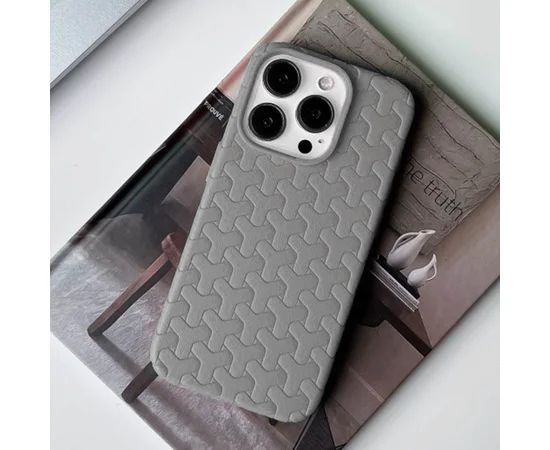Чехол TPU Weaving для Apple iPhone 16 Pro Max (6.9") Grey
