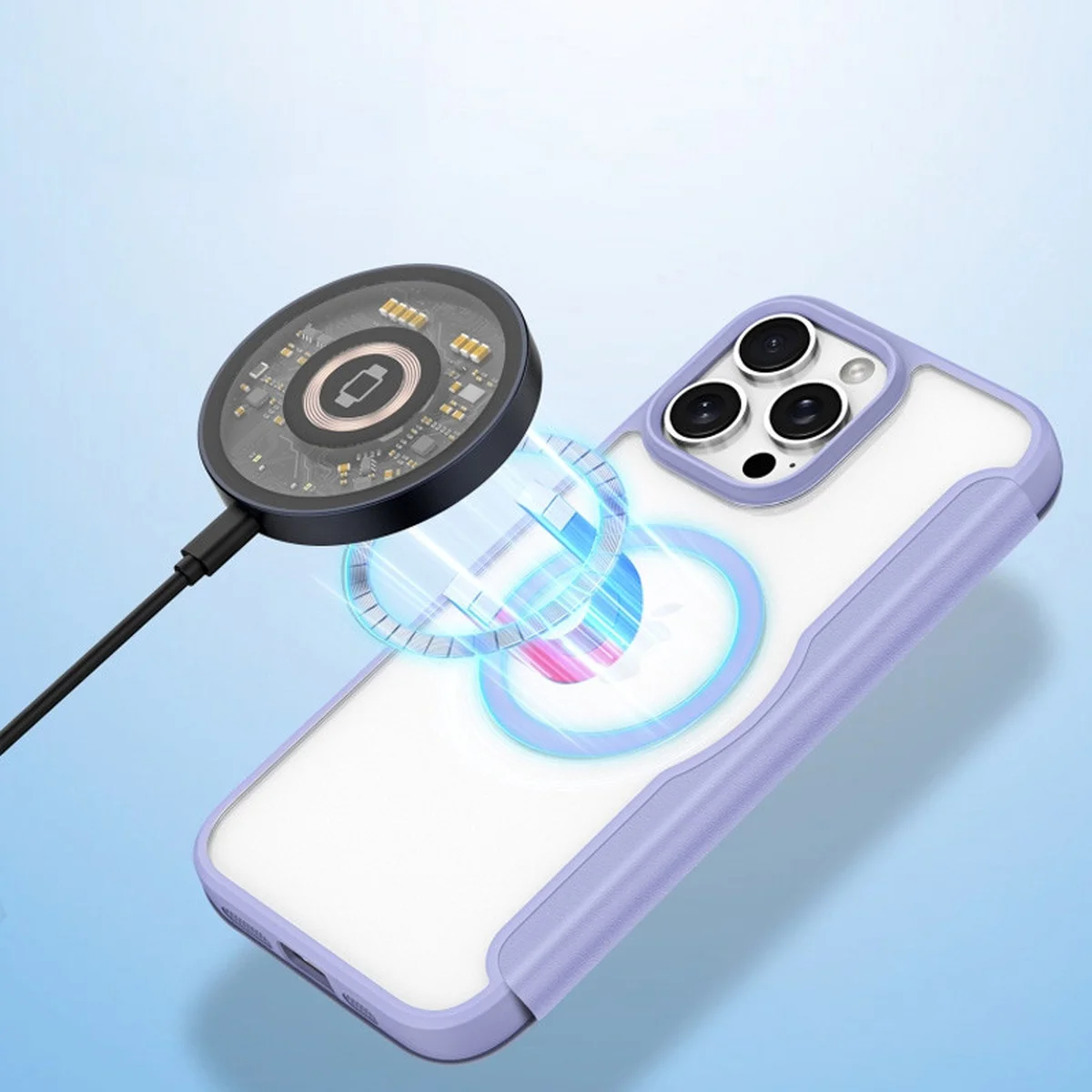 Чехол-книжка Dux Ducis Skin X Pro with MagSafe для Apple iPhone 16 Pro Max (6.9") Purple