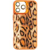 Чохол TPU+PC Wild Leopard with MagSafe and Lens для Apple iPhone 16 Pro Max (6.9") Orange