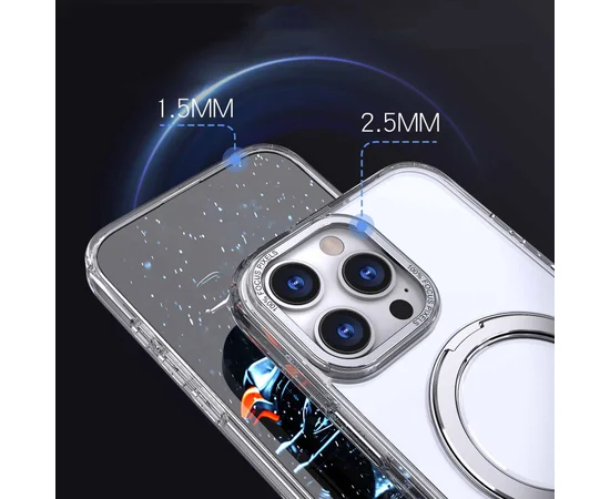 Чехол TPU+PC Empire with MagSafe and Ring для Apple iPhone 16 Pro Max (6.9") Clear