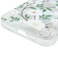 TPU+PC чехол Clear Garden with MagSafe для Apple iPhone 16 Pro Max (6.9") White Gardenia