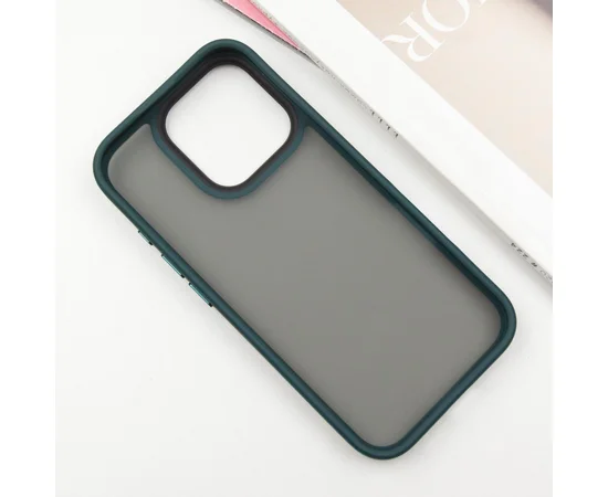 TPU+PC чохол Metal Buttons для Apple iPhone 16 Pro Max (6.9") Зелений