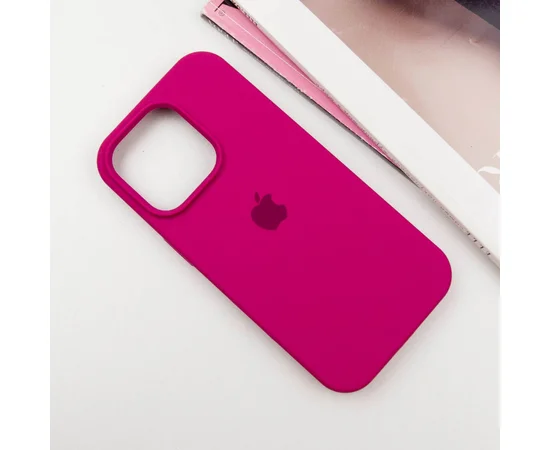 Чехол Silicone Case Full Protective (AA) для Apple iPhone 16 Pro Max (6.9") Красный / Rose Red