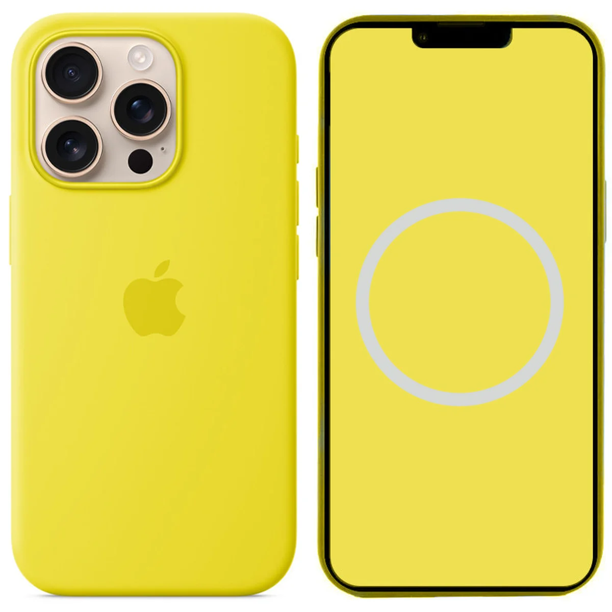 Чехол Silicone case (AAA) with Magsafe and Animation (button) для Apple iPhone 16 Pro Max (6.9") Star Fruit
