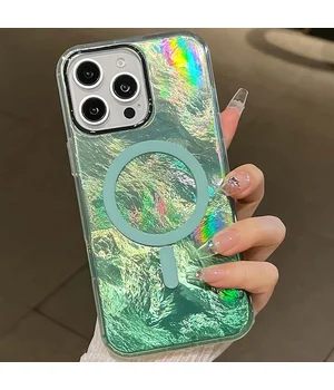 Чехол TPU Shiny Mountain (MagFit) для Apple iPhone 16 Pro Max (6.9") Green