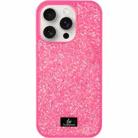 TPU чехол Bling World Rock Diamond для Apple iPhone 16 Pro Max (6.9") Ярко-розовый 